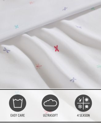 Dragonflies Microfiber 3-Pc. Sheet Set, Twin XL