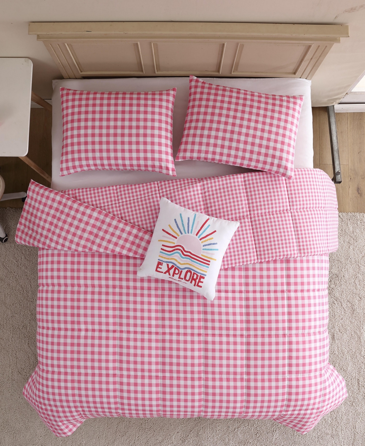 Eddie Bauer Preston Check Microfiber 4-Pc. Comforter Set, Full/Queen