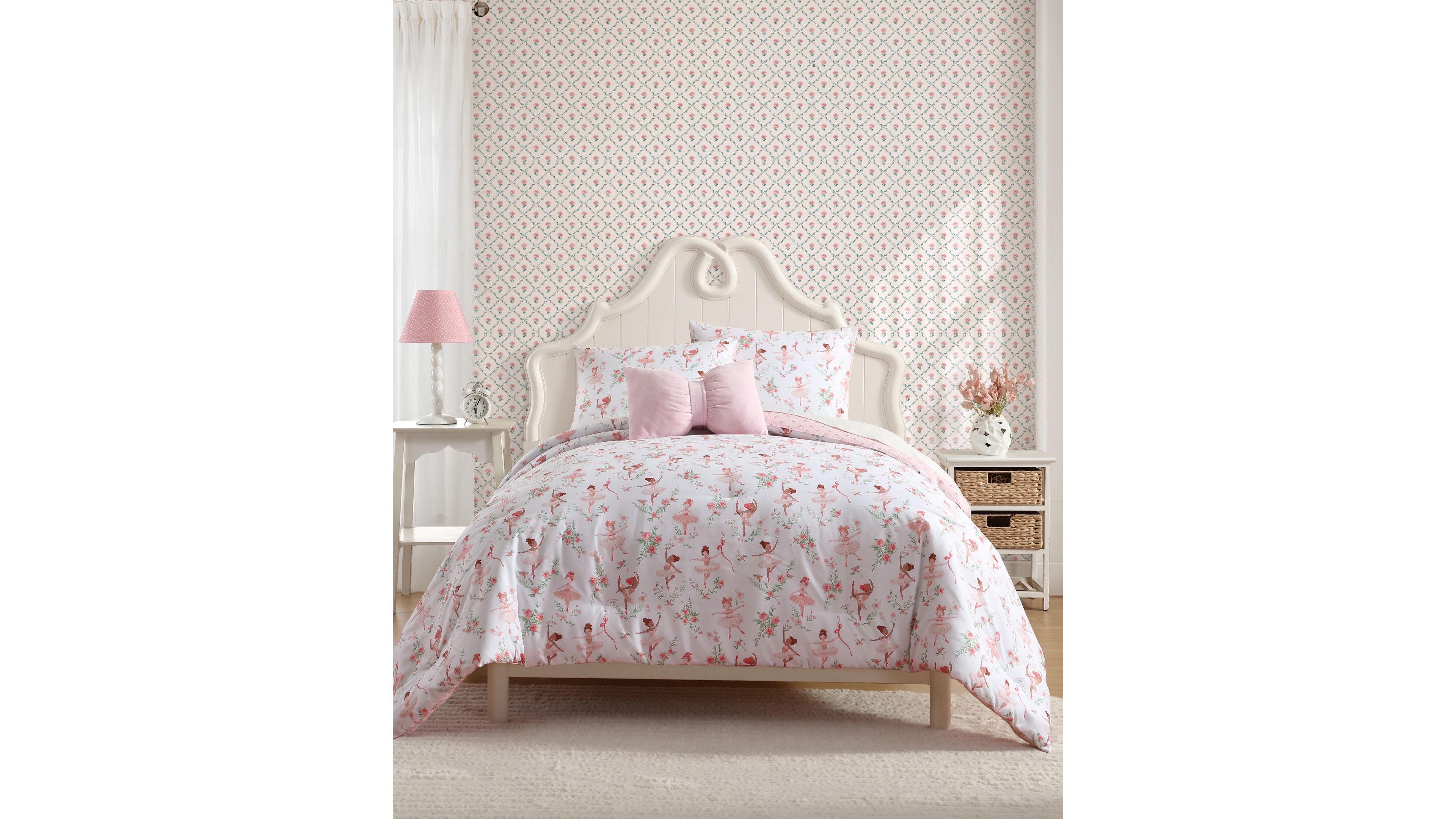 Laura Ashley Ballerina Divas Microfiber 4-Pc. Comforter Set, Full/Queen
