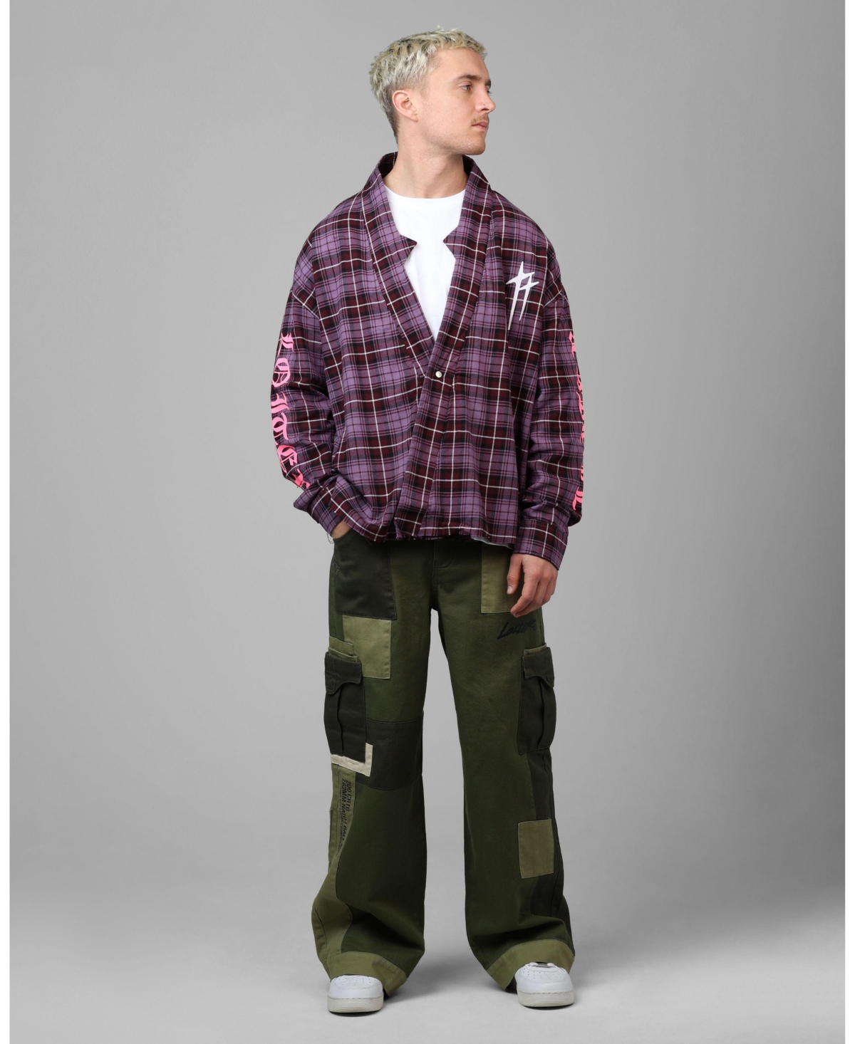 Loiter Men's Kimono Flannel Jacket