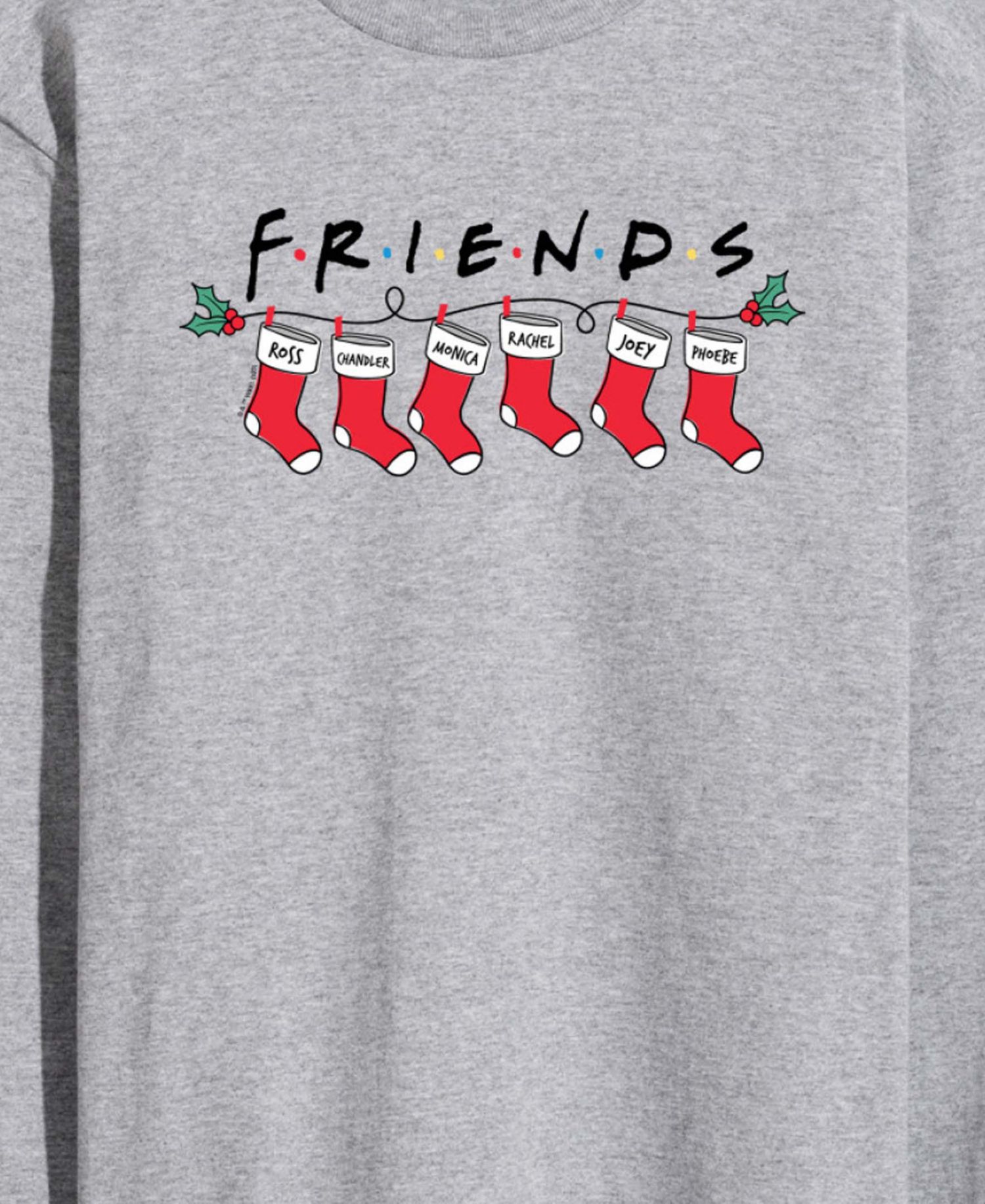 Men's Crewneck Christmas Themed Graphic T-Shirt