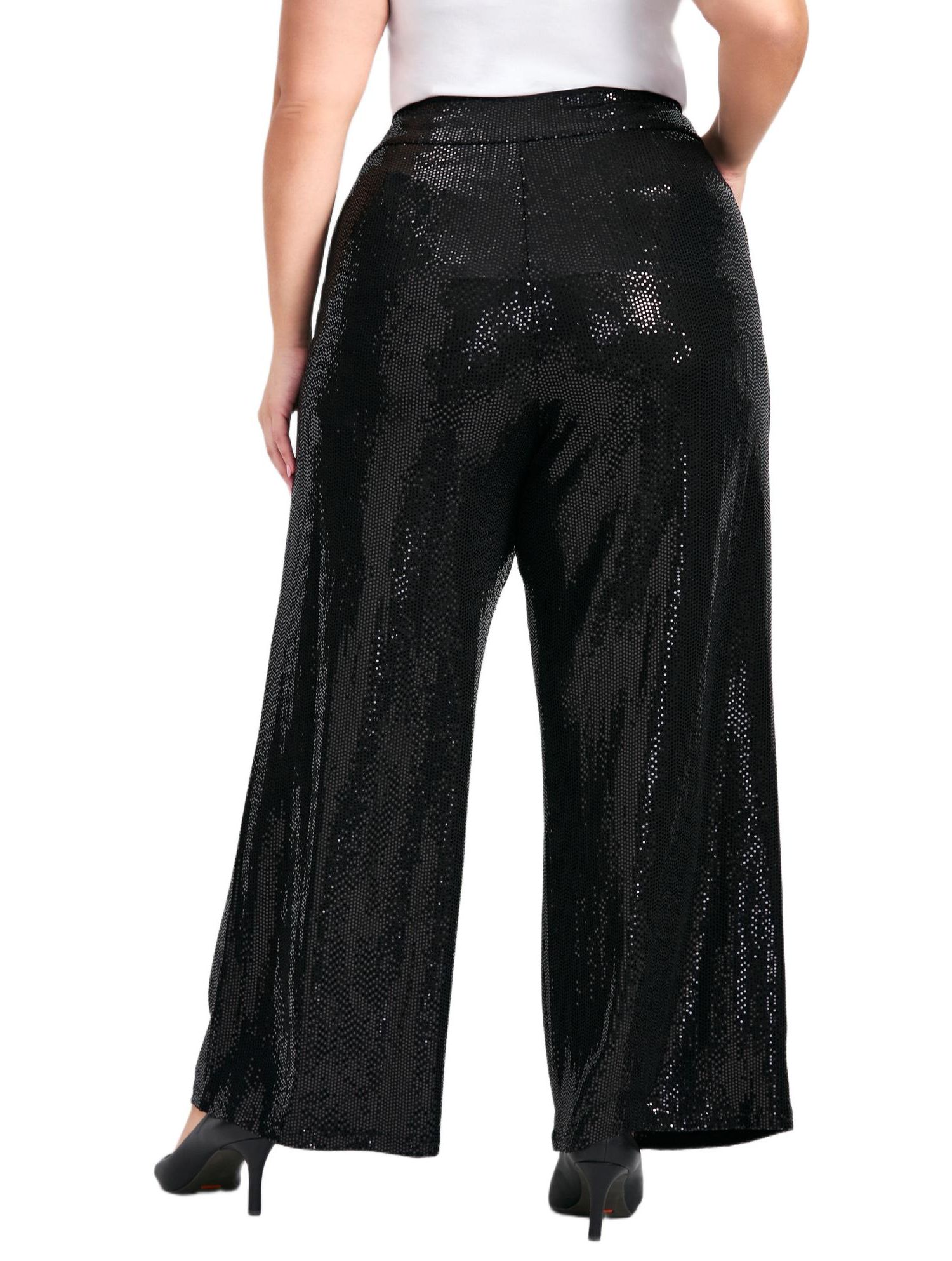 Women's Glitz Sequin Wide Leg Pant