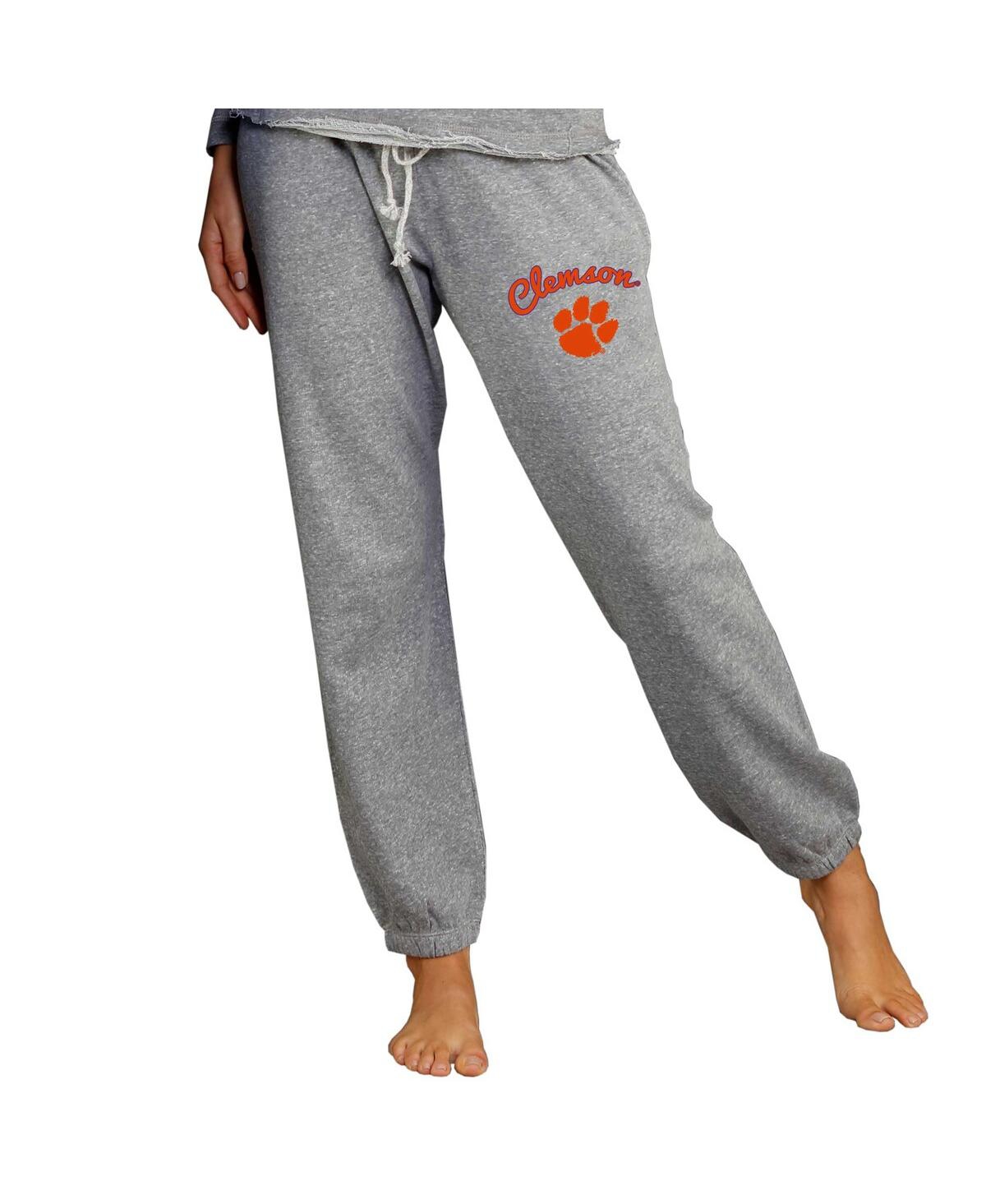 Concepts Sport Women's Gray Clemson Tigers Mainstream Knit Jogger Pants