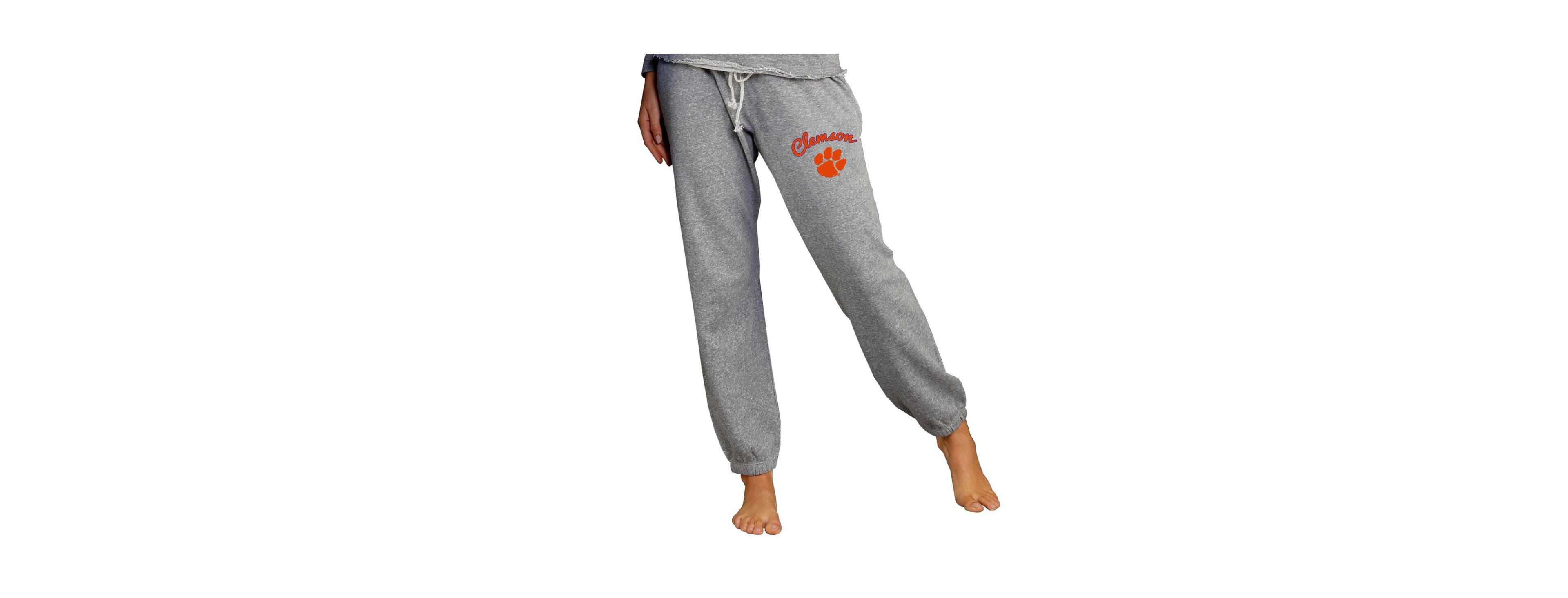 Concepts Sport Women's Gray Clemson Tigers Mainstream Knit Jogger Pants