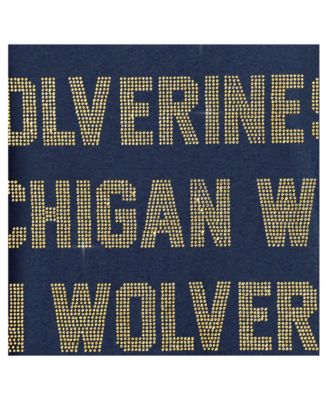 Women's Navy Michigan Wolverines Hype Era Sweatshirt
