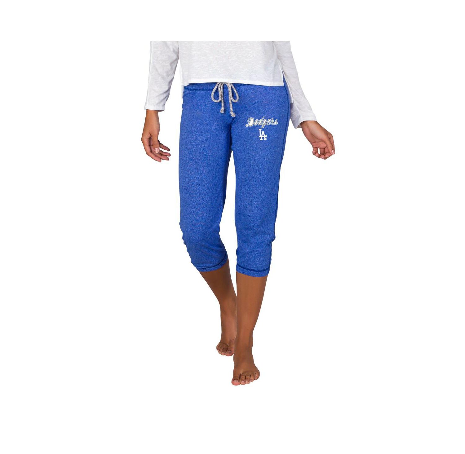 Women's Royal Los Angeles Dodgers Quest Knit Capri Pants