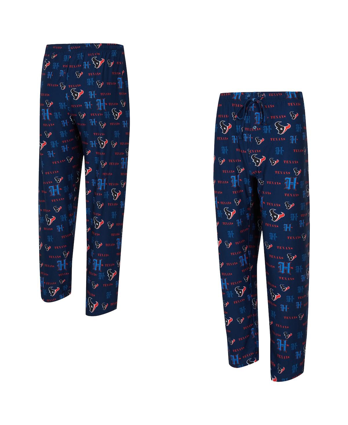 Concepts Sport Men's Navy Houston Texans Mosaic All Over Print Pants
