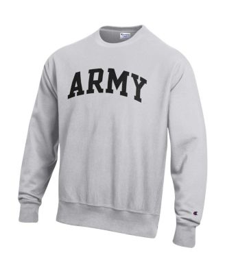 Men's Gray Army Black Knights Reverse Weave Fleece Sweatshirt