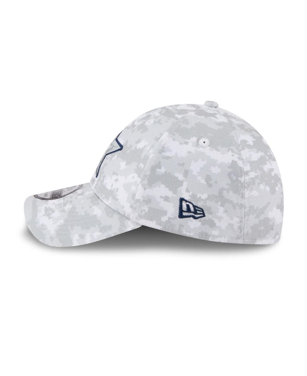 New Era Men's White Dallas Cowboys 2025 Salute to Service Digital Camo Fan Pack 39THIRTY Flex Hat