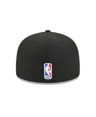 Men's Black/Blue New York Knicks Jersey Hook Statement Edition 59FIFTY Fitted Hat