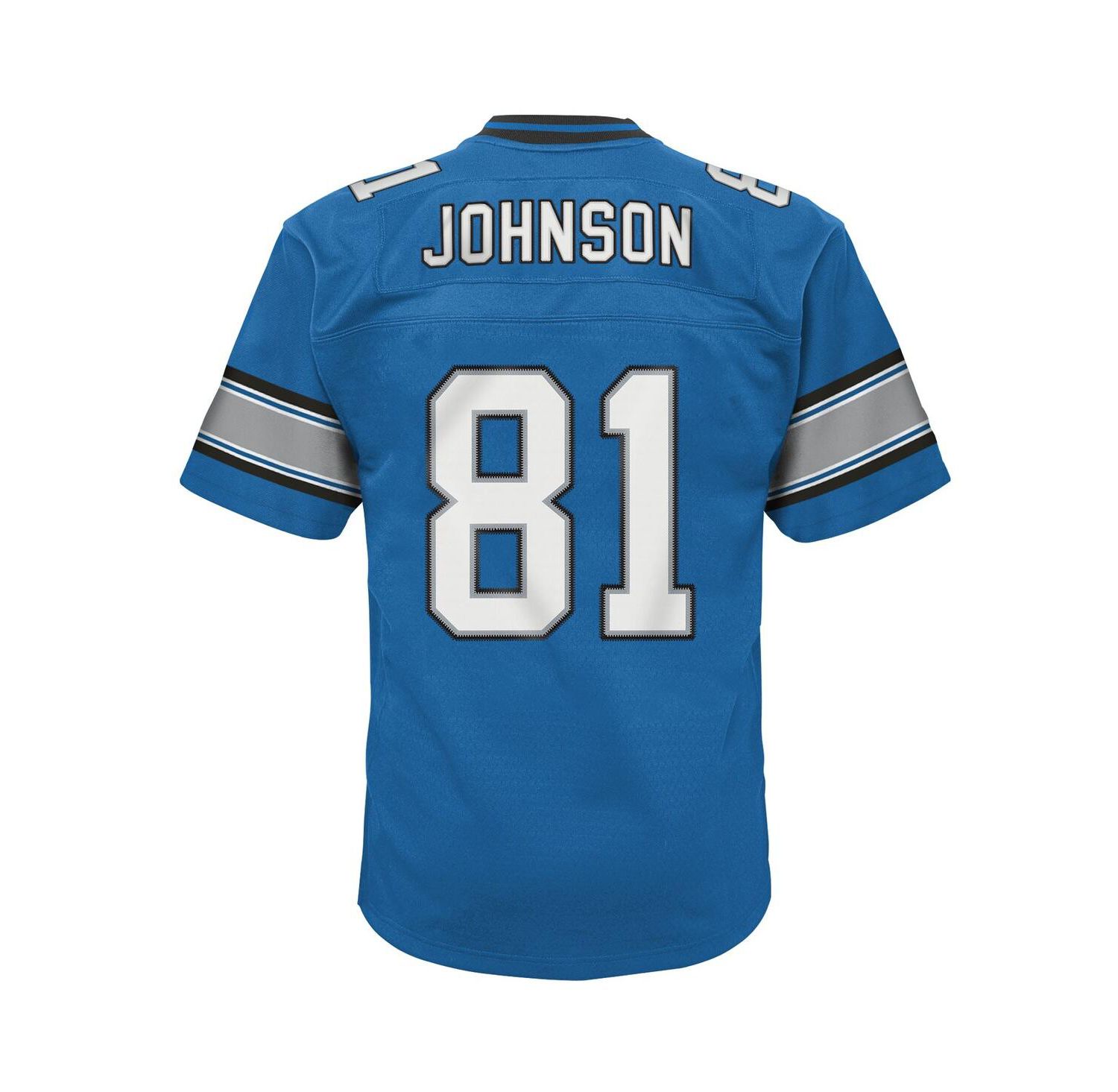 Big Boys and Girls Calvin Johnson Blue Detroit Lions Legacy Replica Jersey