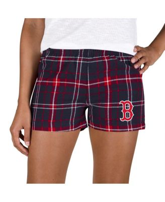 Concepts Sport - Women's Navy/Red Boston Red Sox Ultimate Flannel Shorts
