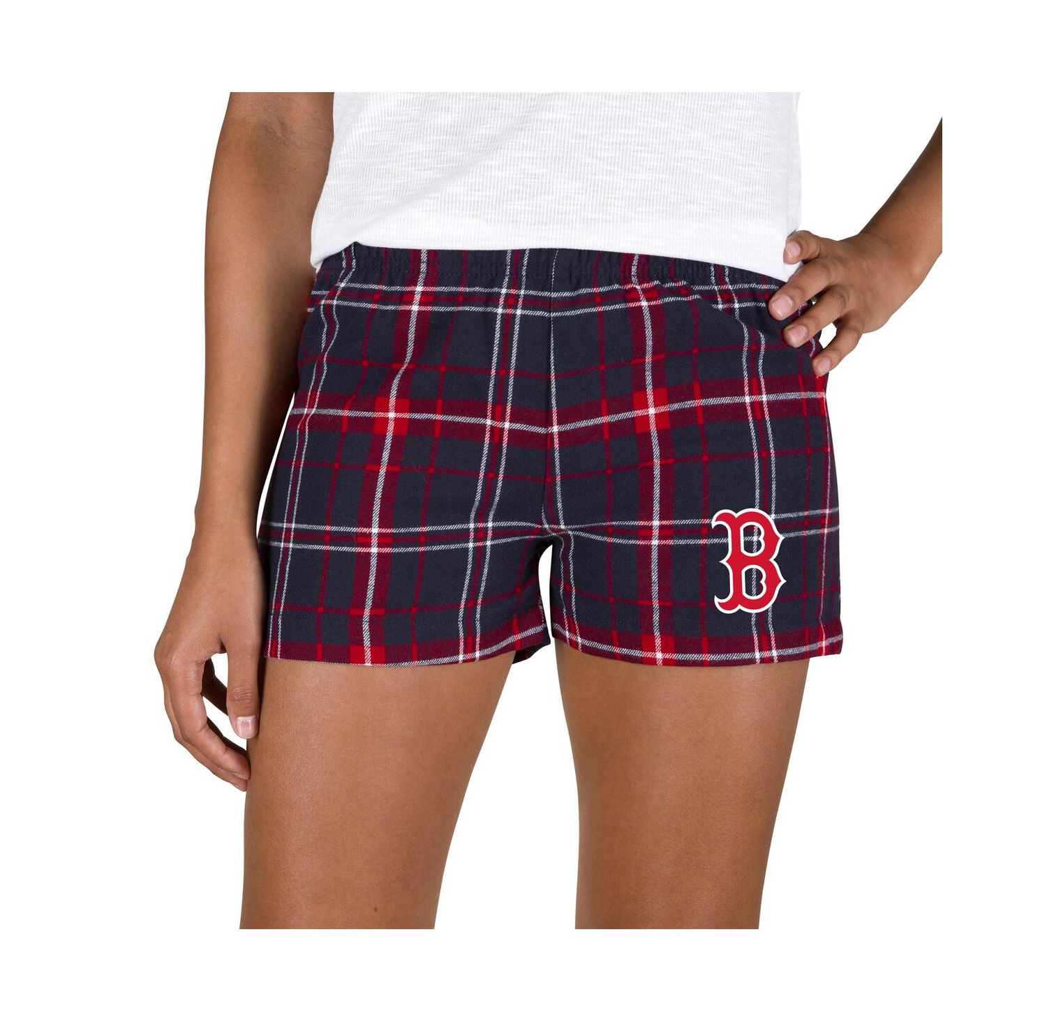Women's Navy/Red Boston Red Sox Ultimate Flannel Shorts