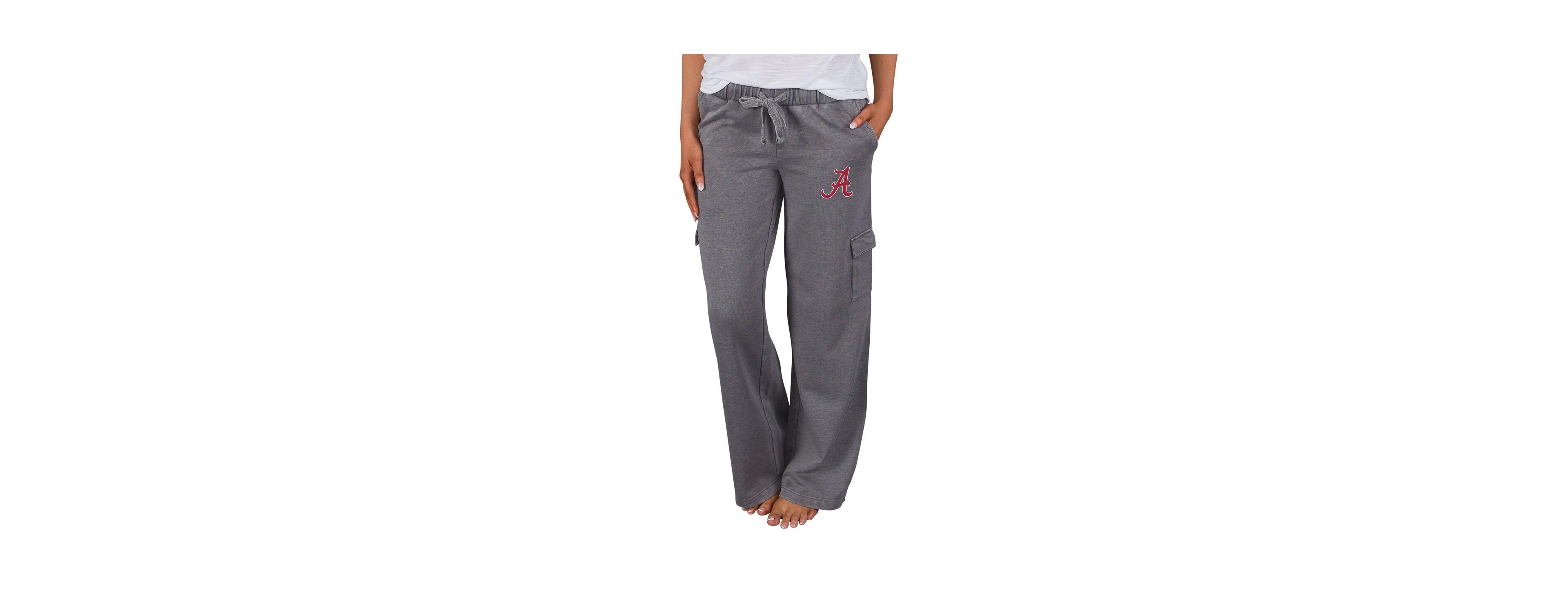 Concepts Sport Women's Charcoal Alabama Crimson Tide Trackside Wide Leg Cargo Pants