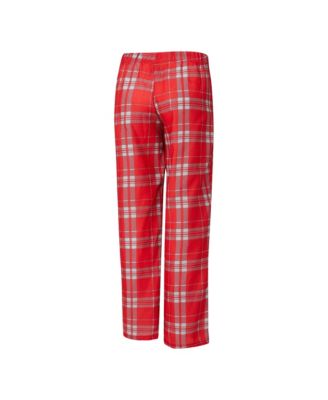 Women's 2-Piece Heather Gray/Red Kansas City Chiefs Regulate Plaid Tank Top and Pants Sleep Set