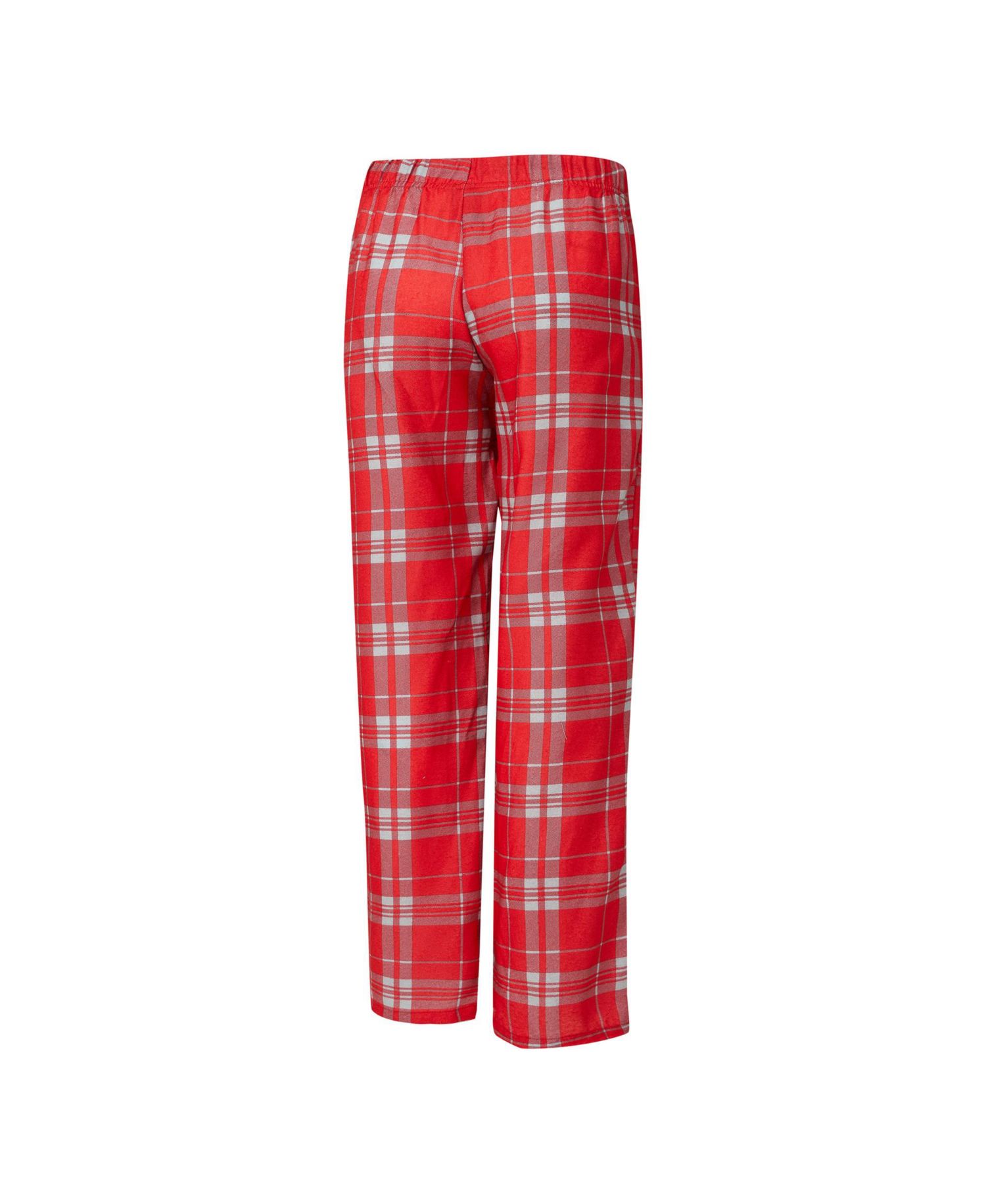Women's 2-Piece Heather Gray/Red Kansas City Chiefs Regulate Plaid Tank Top and Pants Sleep Set