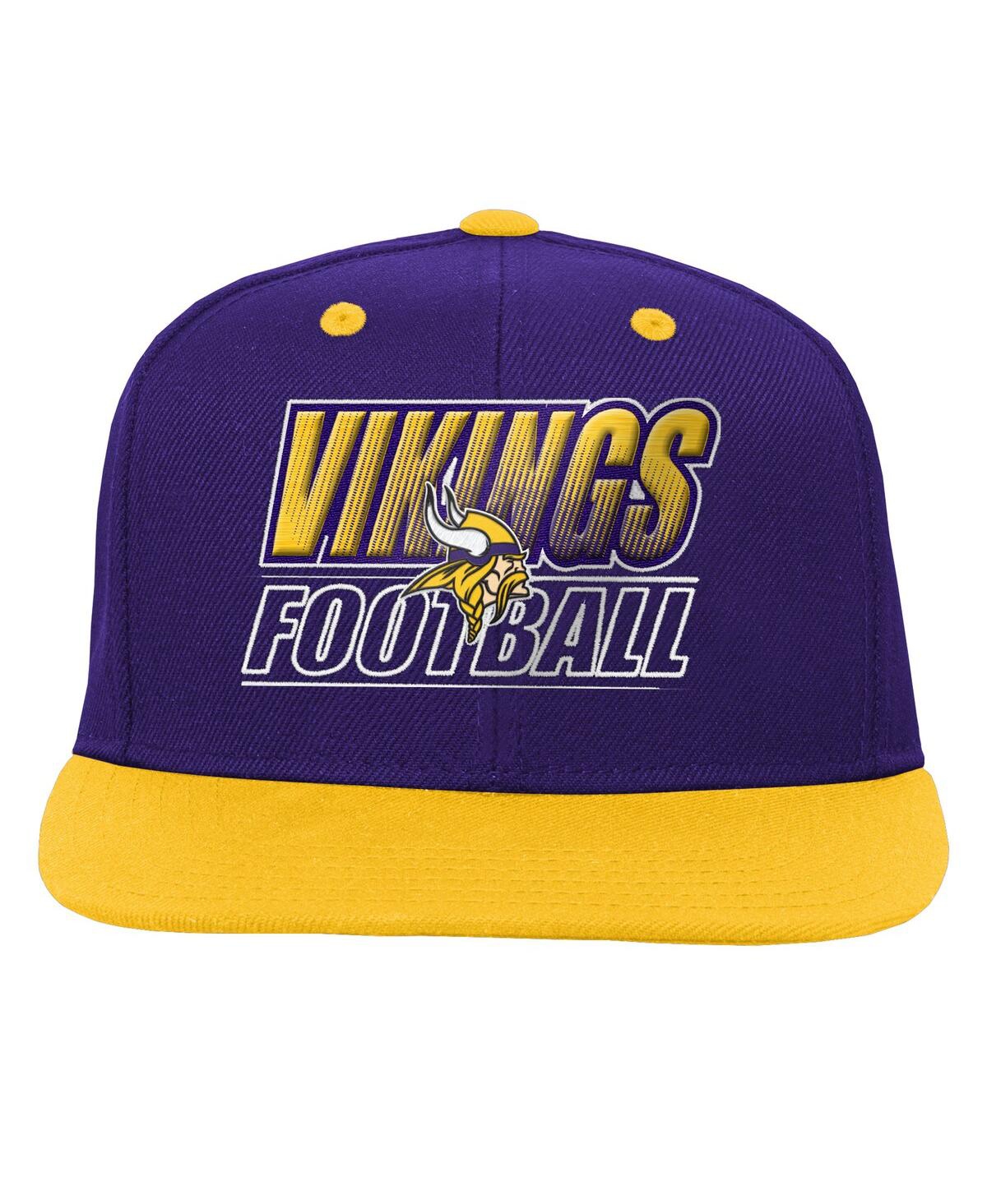 Outerstuff Big Boys and Girls Purple Minnesota Vikings Team Gradient Deadstock Snapback Hat