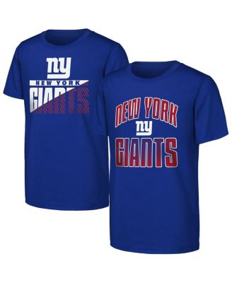 Outerstuff - Big Boys and Girls Royal New York Giants Never Quit 2-Pack T-Shirt Set