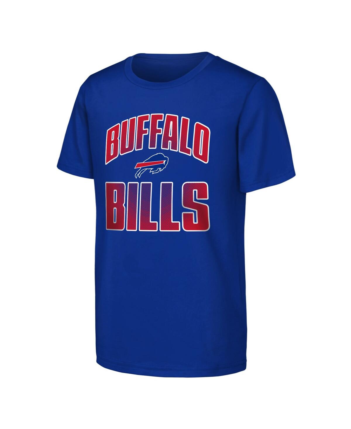 Outerstuff Big Boys And Girls 2-pack Royal Buffalo Bills Never Quit T-shirt Set In Blue