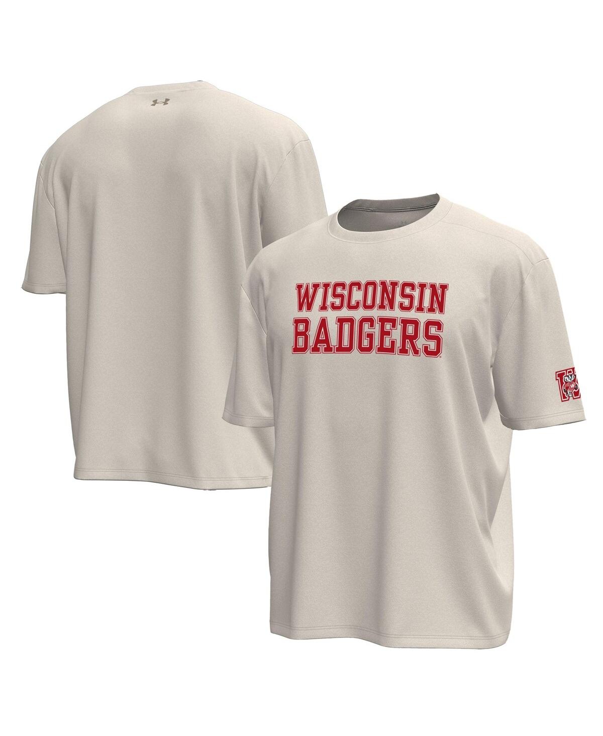 Under Armour Men's Wisconsin Badgers Throwback Motion Heavyweight T-Shirt