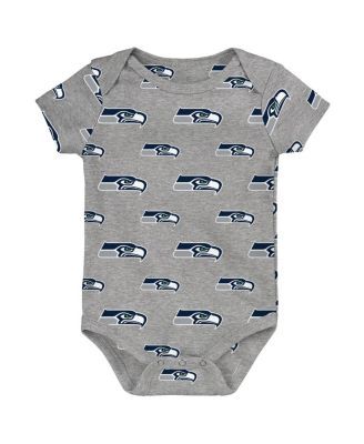 Baby Boys and Girls 3-Piece Seattle Seahawks Little Tike Bodysuit Set