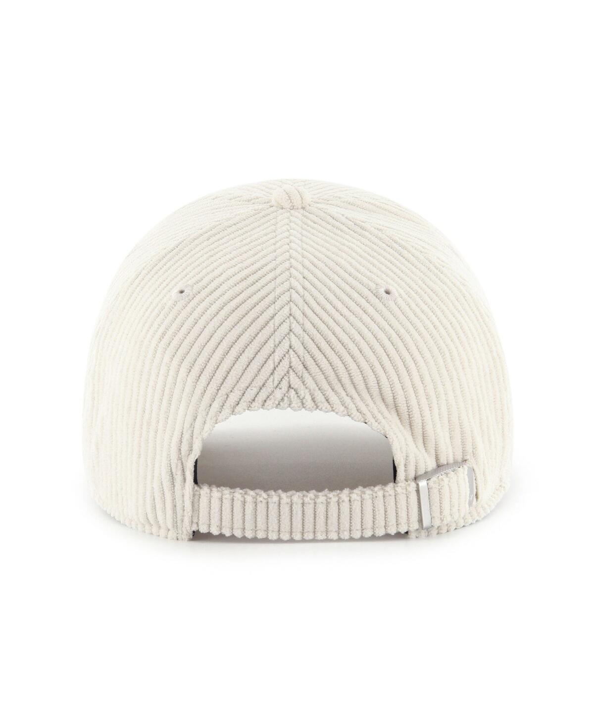 47 Brand Men's And Women's Cream Washington State Cougars Luminance Mellow Clean Up Adjustable Hat In White