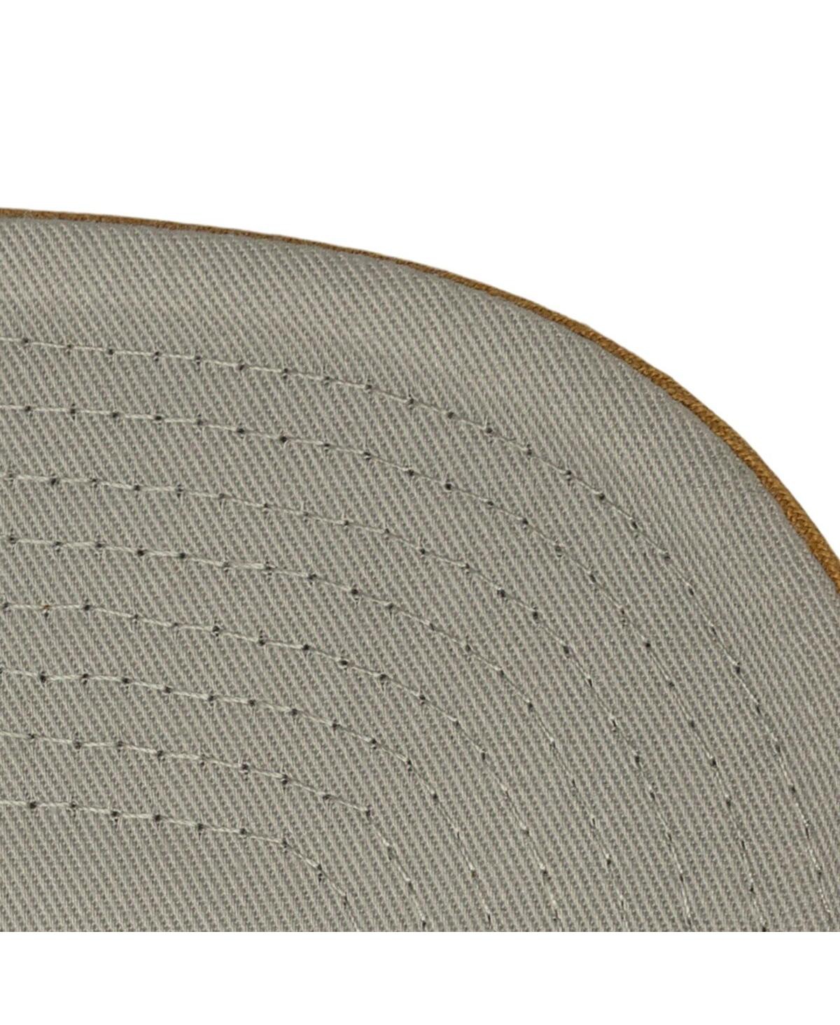 Mitchell & Ness Men's Cream Boston Celtics Ochre Dusted Double Two-toned Pro Crown Adjustable Hat In White