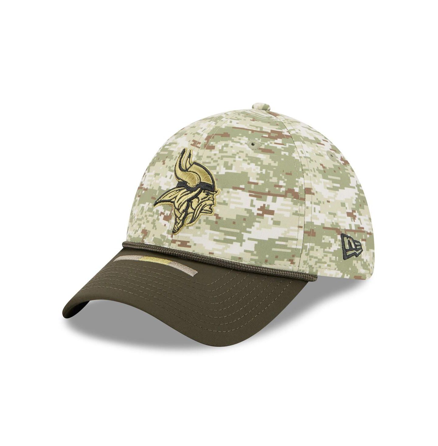 Мужская кепка New Era Camo Minnesota Vikings 2025 Salute to Service 39THIRTY Flex Hat — фото 4