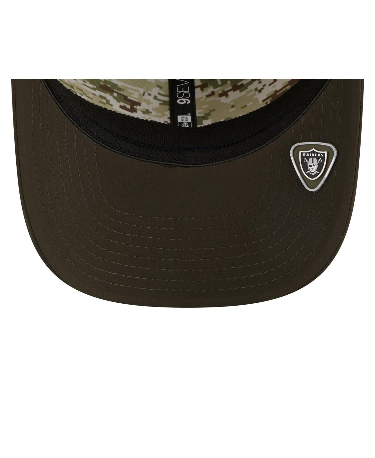 New Era Men's Green Las Vegas Raiders 2025 Salute to Service 9SEVENTY Adjustable Hat