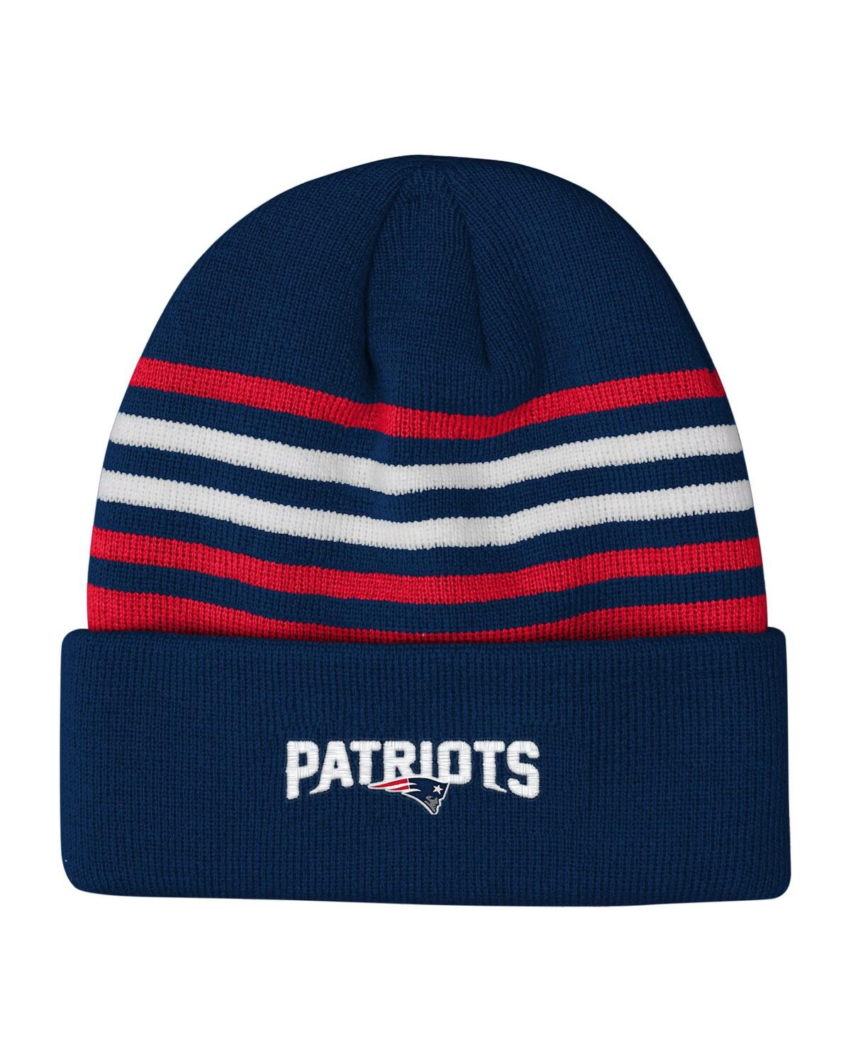 Outerstuff Big Boys and Girls Navy New England Patriots Essentials Cuffed Knit Hat