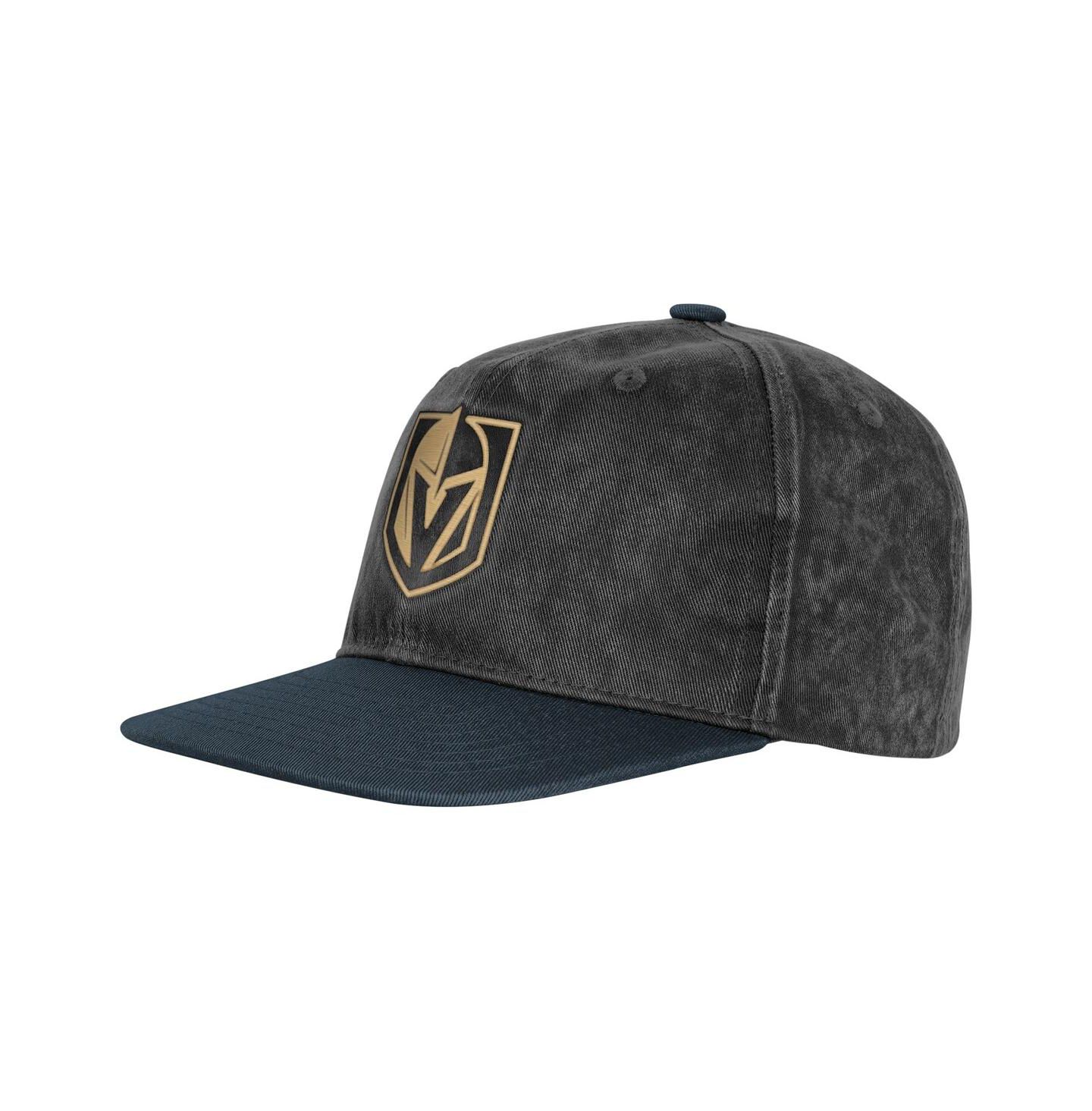 Детская кепка Outerstuff Silver/Black Vegas Golden Knights True Retro Deadstock Adjustable Hat — фото 1