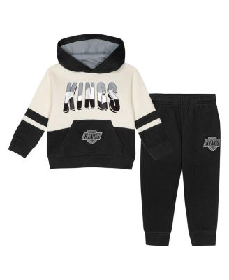Outerstuff - Toddler Black Los Angeles Kings Chants and Cheers Fleece Hoodie and Pants Set