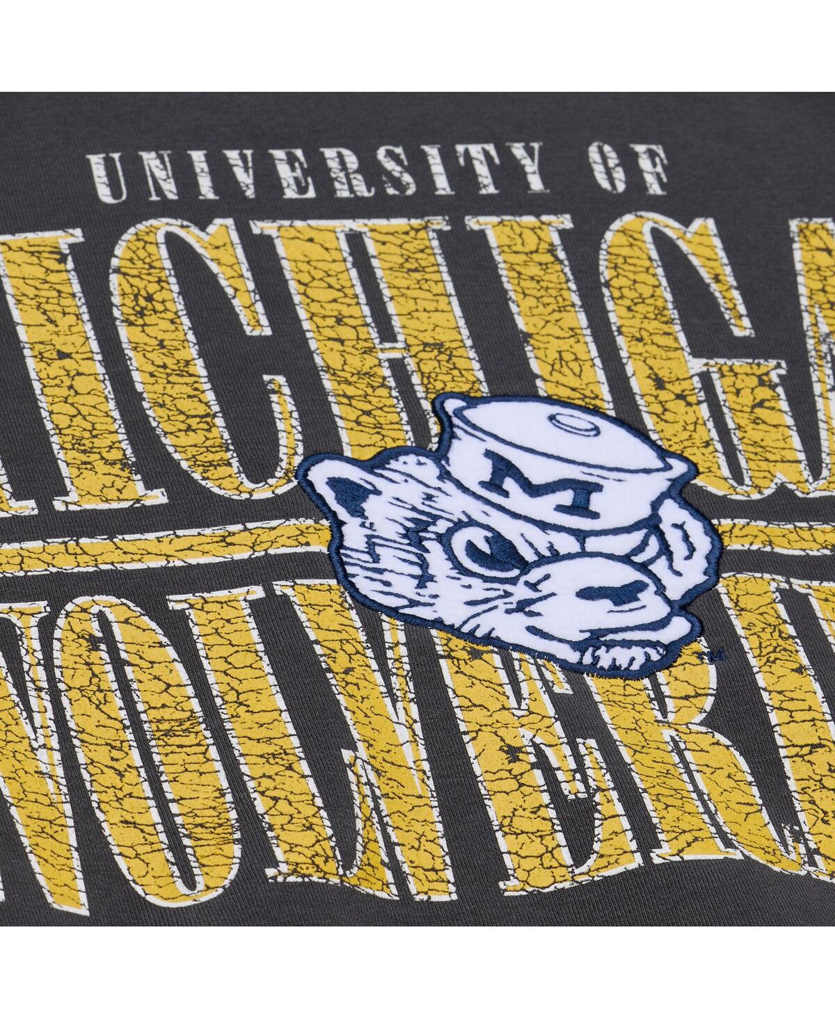 Men's Black Michigan Wolverines Downtown Fleece Sweatshirt