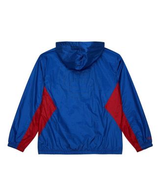 Men's Blue Detroit Pistons Playmaker Full-Zip Hooded Windbreaker Jacket