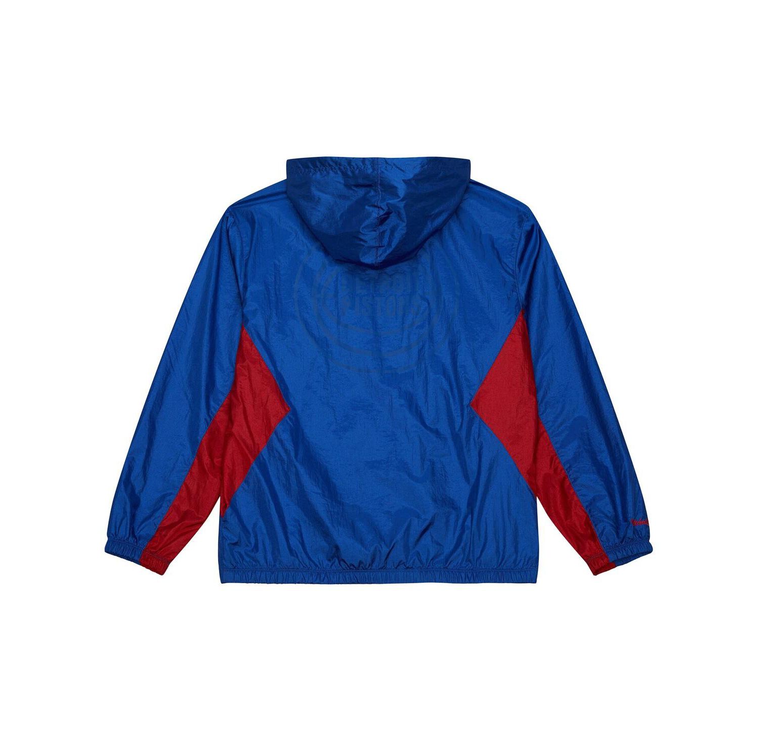 Men's Blue Detroit Pistons Playmaker Full-Zip Hooded Windbreaker Jacket