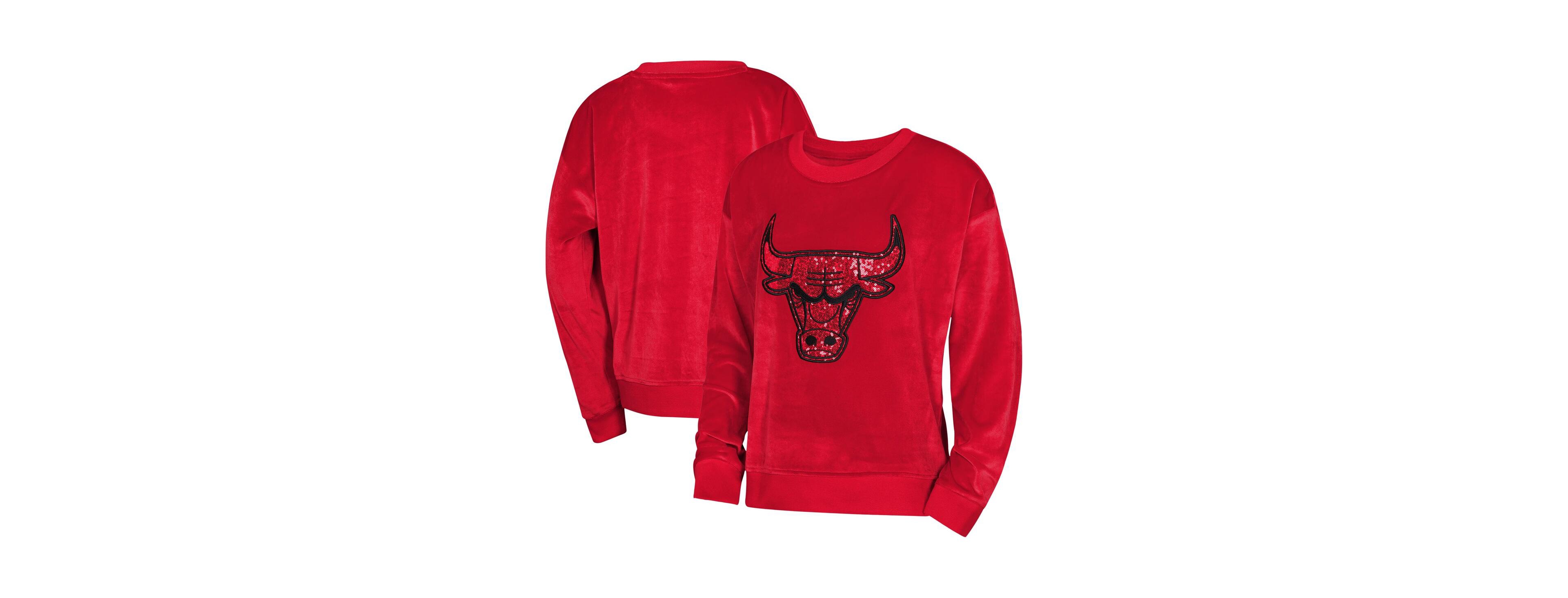 Outerstuff Big Boys and Girls Red Chicago Bulls Step Back Sweatshirt