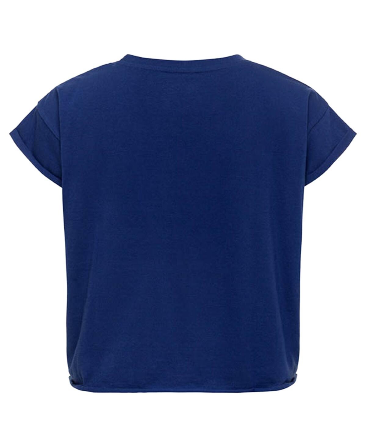 Sportiqe Women's Blue Orlando Magic Cropped Genuine Issue Collection Alana T-shirt In Blue