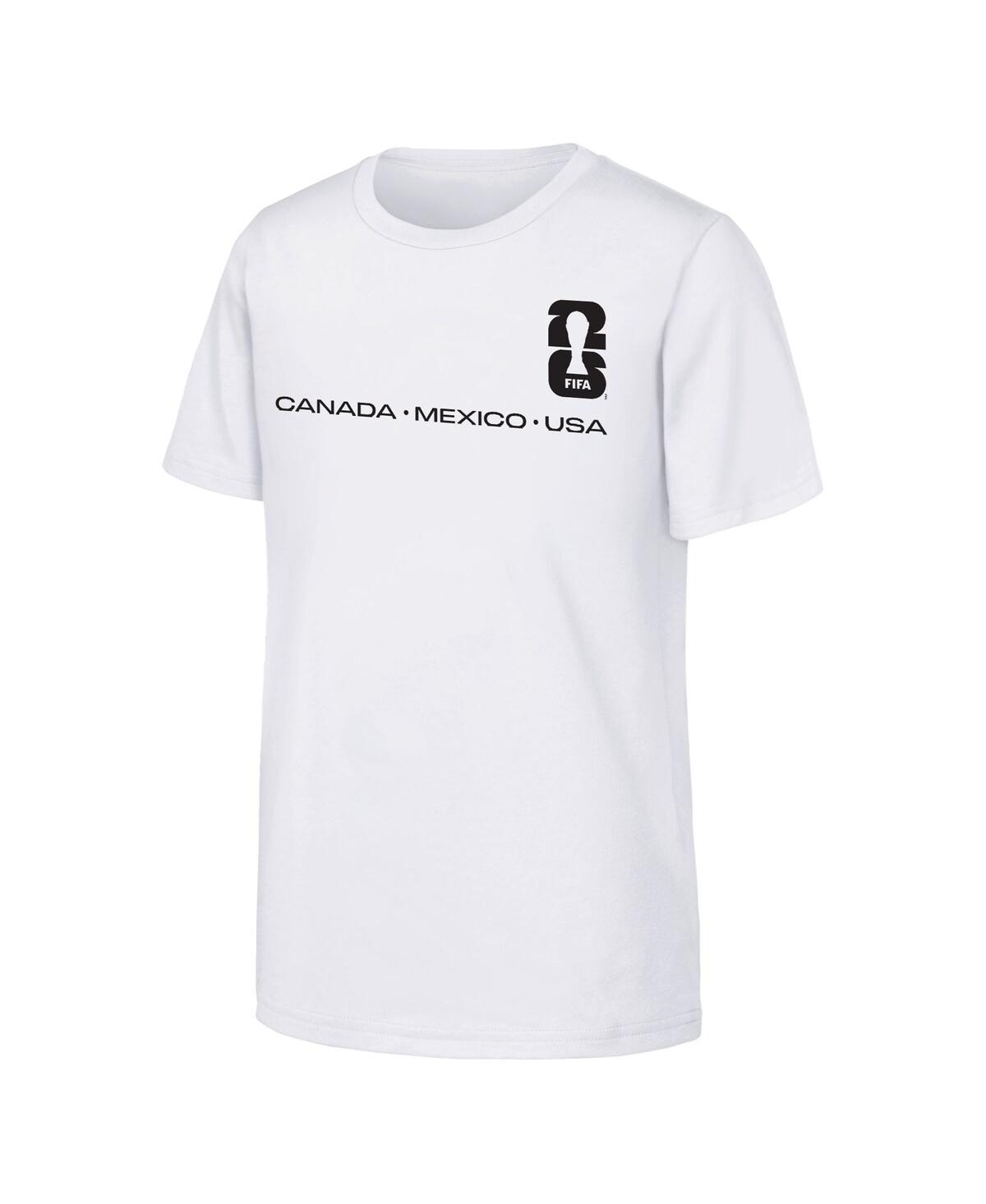 Outerstuff Big Boys and Girls White Fifa World Cup 2026 Graphic T-Shirt