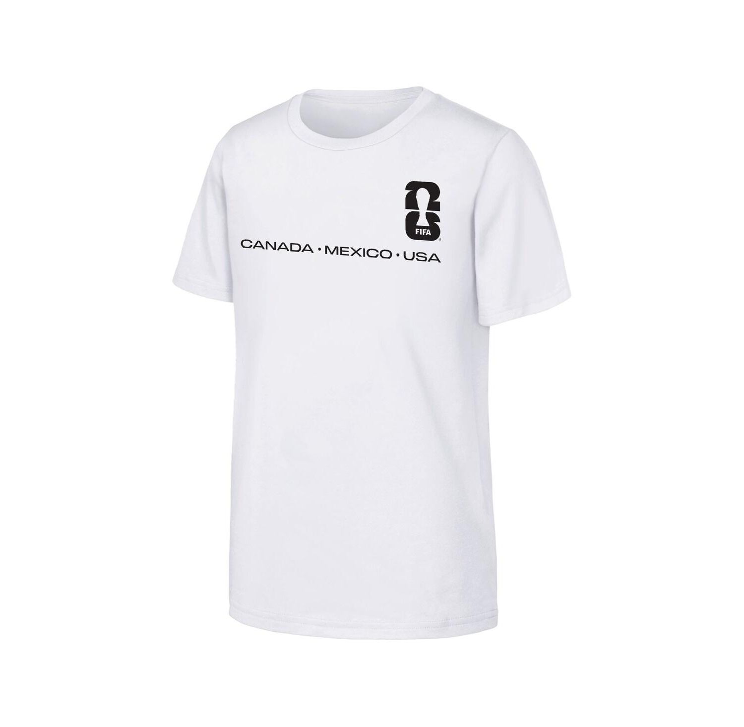 Big Boys and Girls White FIFA World Cup 2026 Graphic T-Shirt