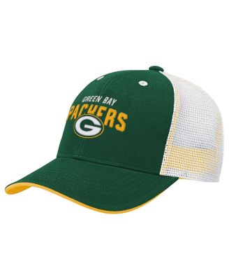 Outerstuff - Big Boys and Girls Green Bay Packers Core Lockup Trucker Adjustable Hat