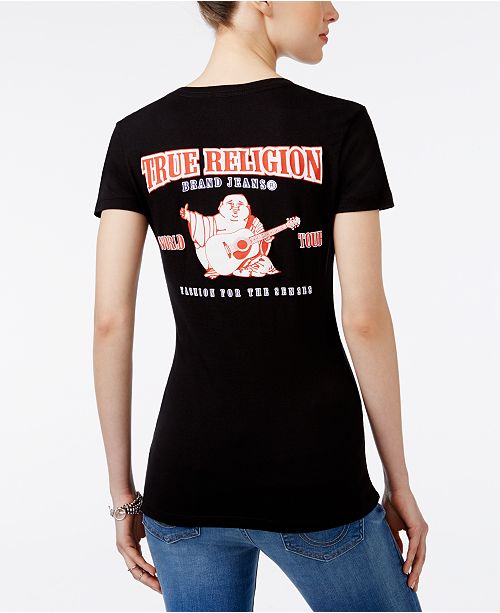 True Religion Short Sleeve Logo T Shirt Reviews Tops Women