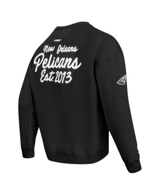 Men's Black New Orleans Pelicans Paint the City Drop Shoulder Sweatshirt
