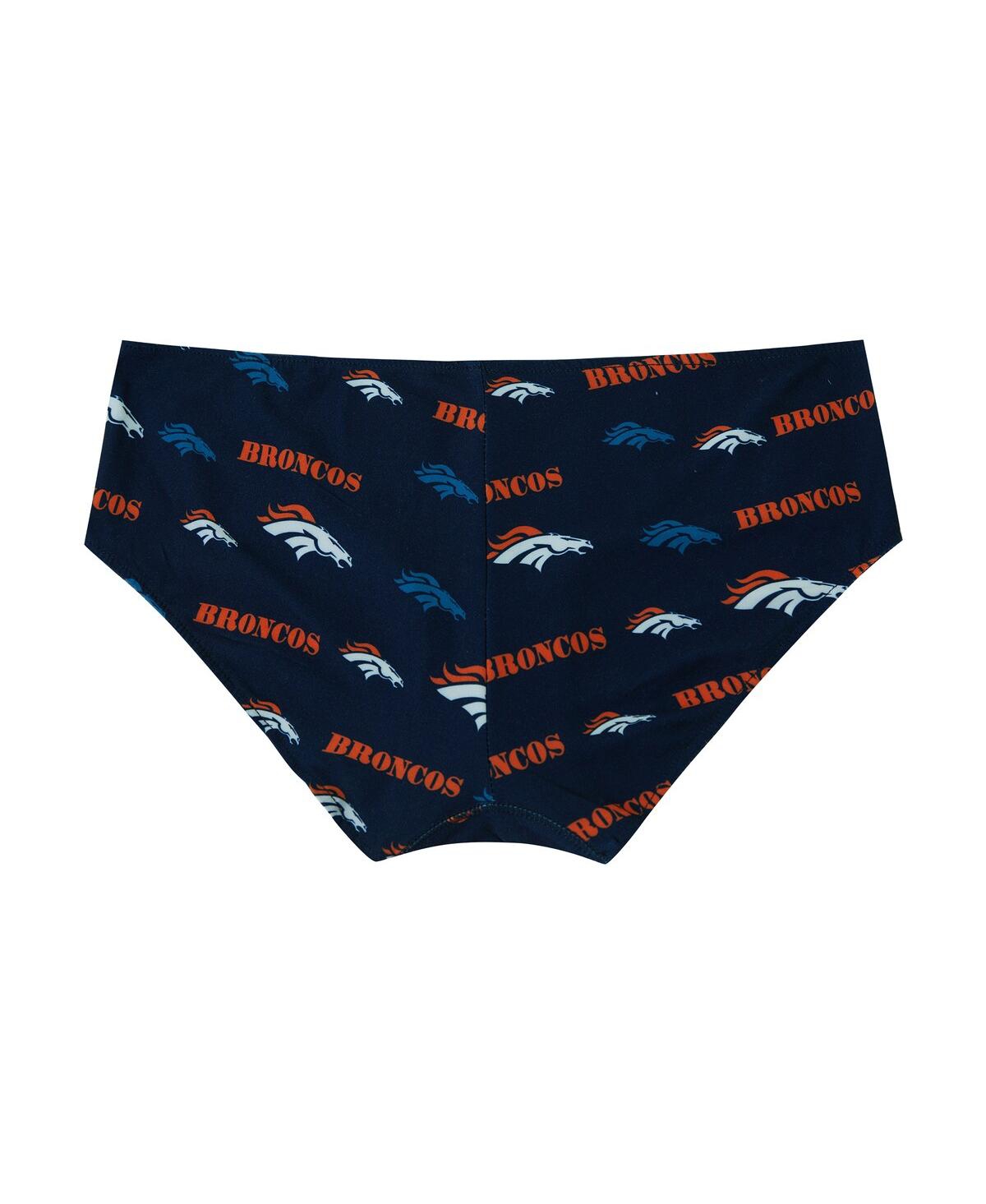 Concepts Sport Women's Navy Denver Broncos Mosaic Allover Print Knit Panty In Blue