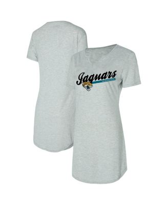 Concepts Sport - Women's Gray Jacksonville Jaguars Petition Knit Nightshirt