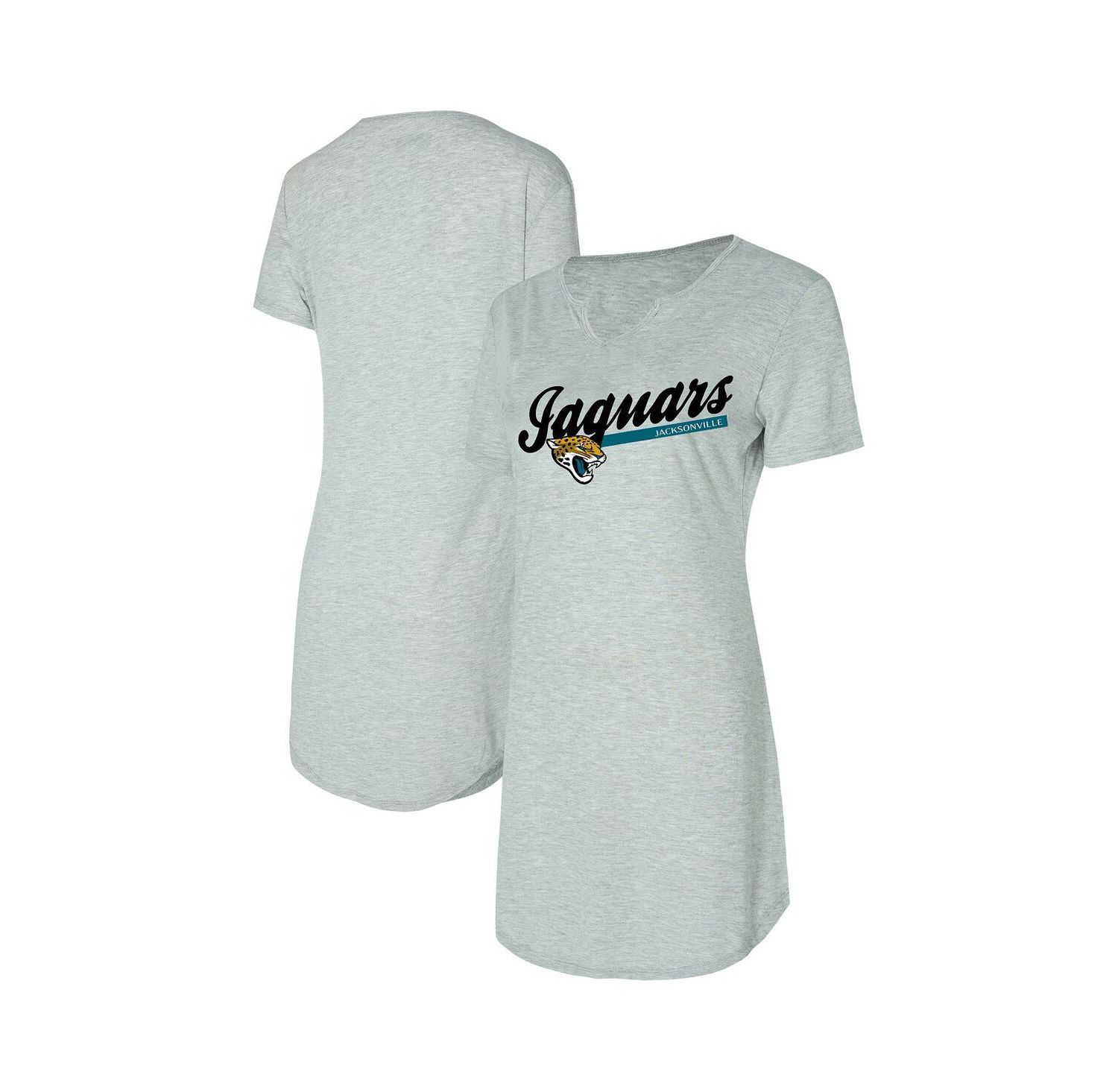 Women's Gray Jacksonville Jaguars Petition Knit Nightshirt