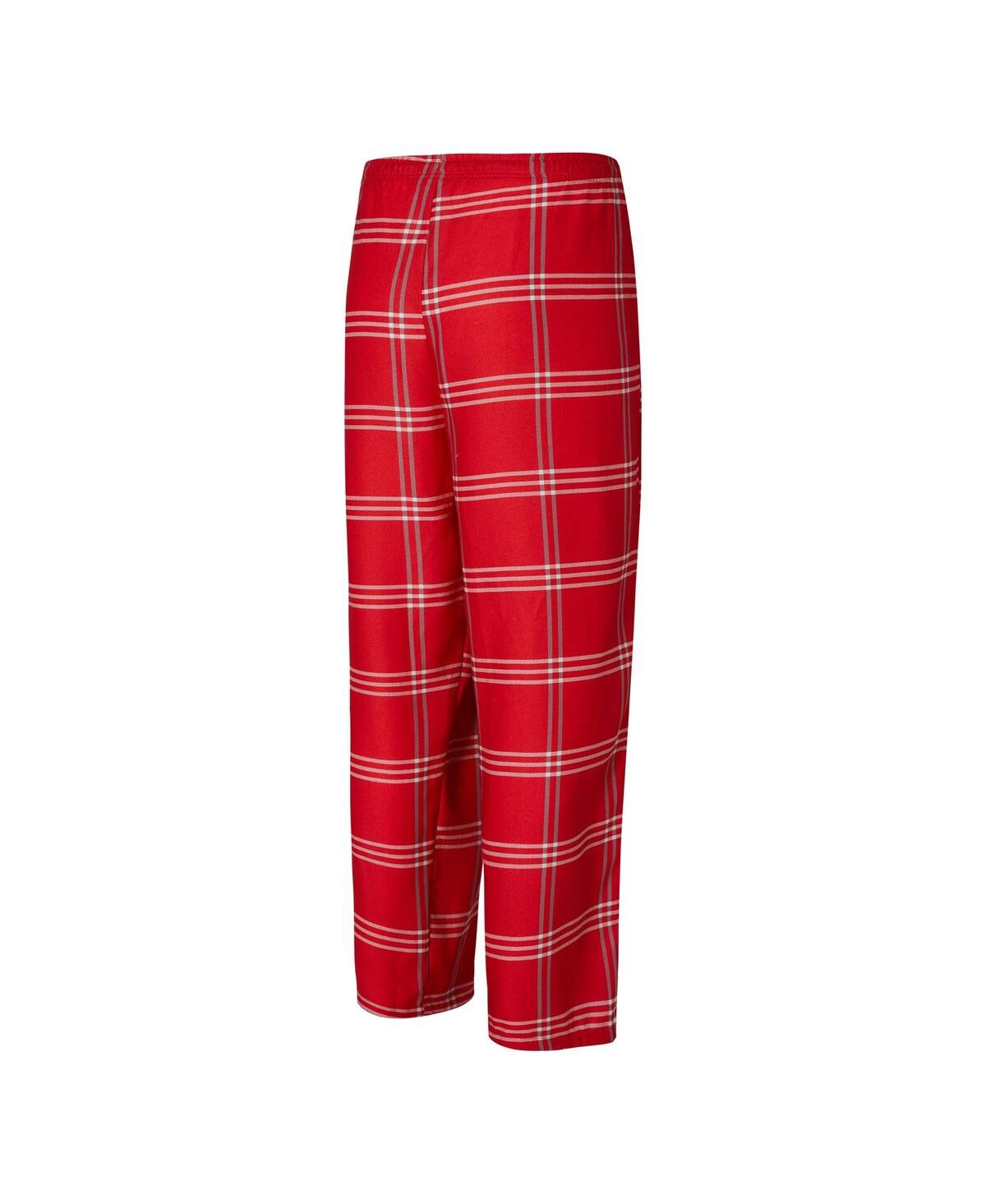 Concepts Sport Men's 2-piece Red/gray Toronto Raptors Petition Long Sleeve Top And Plaid Pant Set In Multi