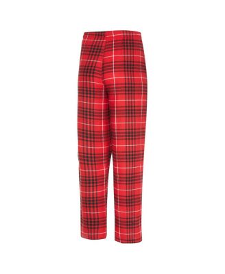 Men's 2-Piece Red/Black Portland Trail Blazers Vector Top and Flannel Pants Sleep Set