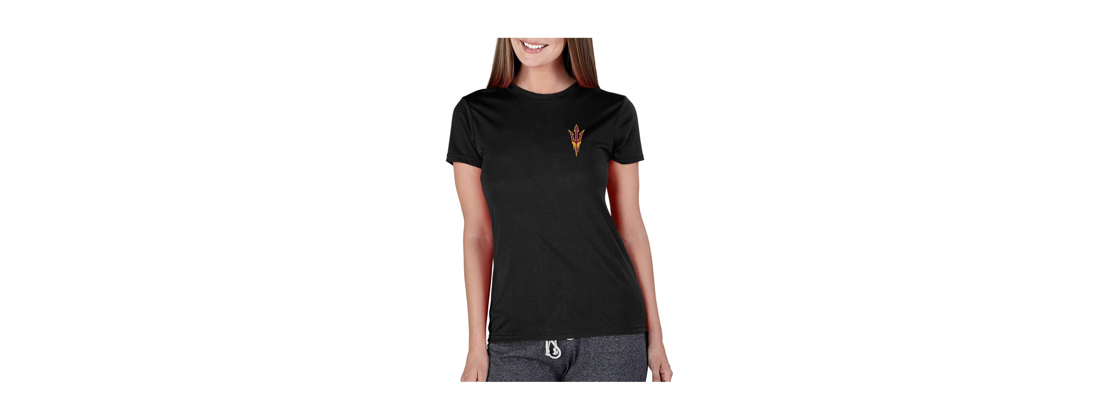 Concepts Sport Women's Black Arizona State Sun Devils Marathon Knit Top
