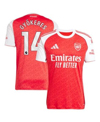 adidas - Men's Viktor Gy&ouml;keres Red Arsenal 2025/26 Home Replica Player Jersey