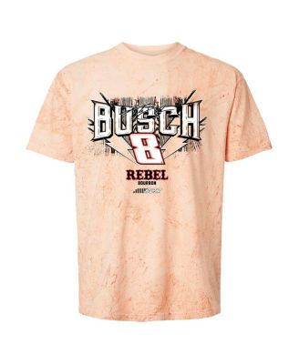Men's Light Brown Kyle Busch Rebel Bourbon Car Tie-Dye T-Shirt
